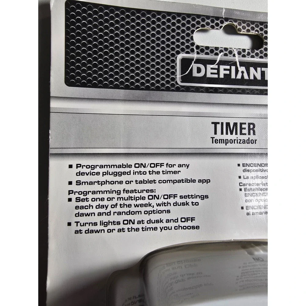 Defiant Plug In App Timer Automate Lights Apple/Android Programmable